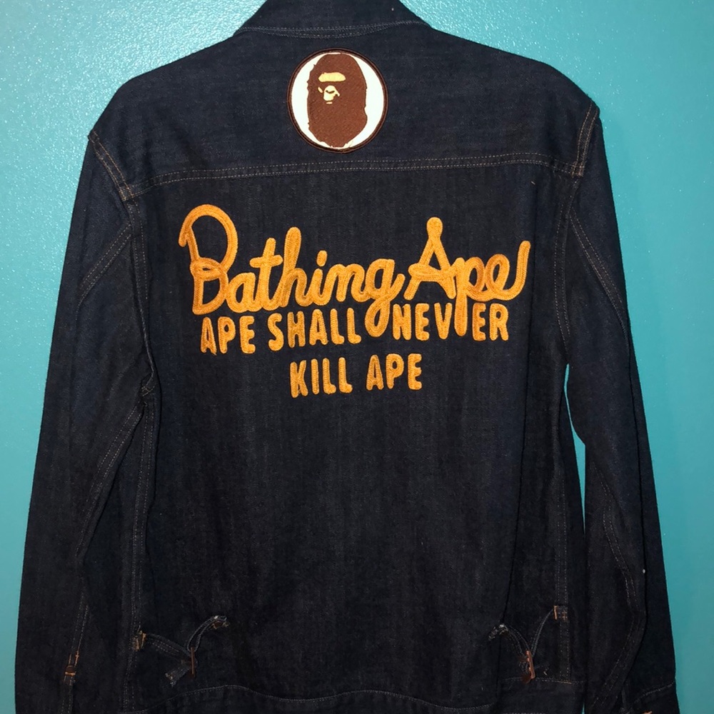 BAPE Ape Shall Never Kill Ape Jean Jacket